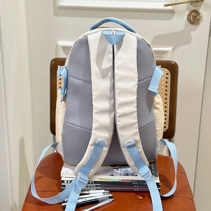 Panel Backpack Plaid Zip