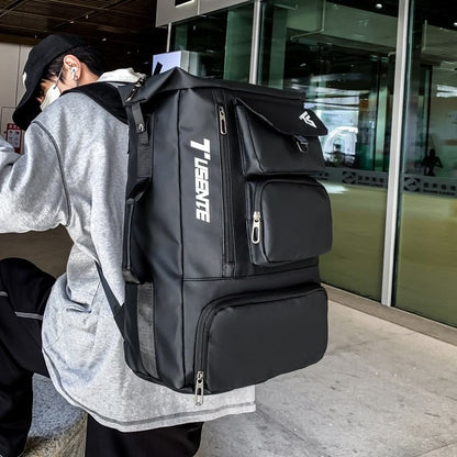 Lettering Zip Backpack