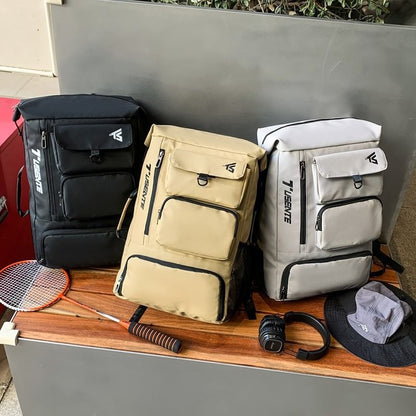 Lettering Zip Backpack