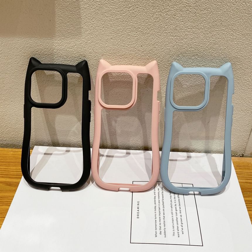Cat Ear Transparent Phone Case