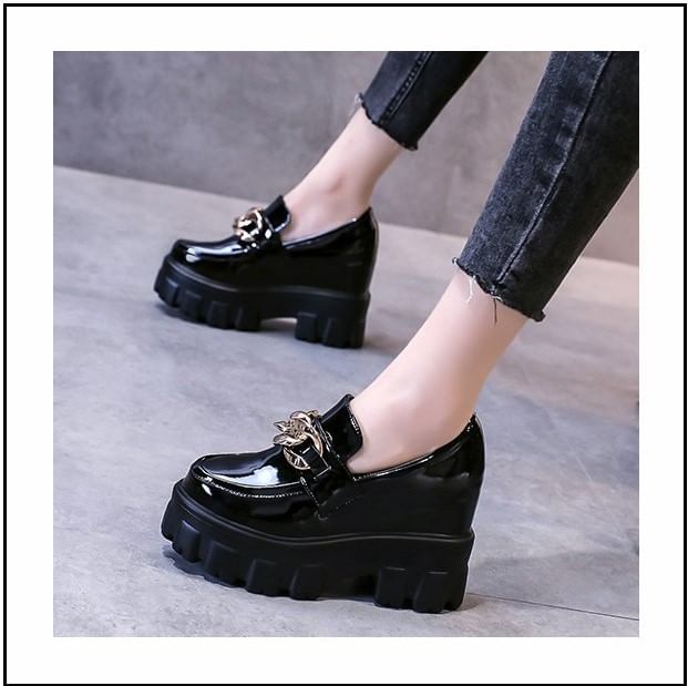 Loafers Hidden Wedge Platform