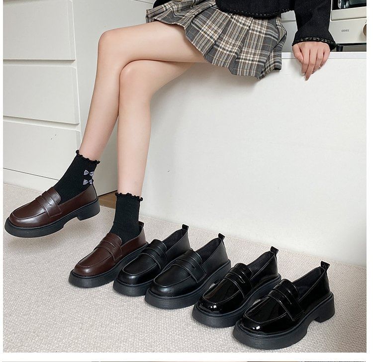 Platform Penny Loafers