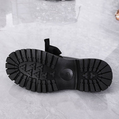 Loafers Bow Platform