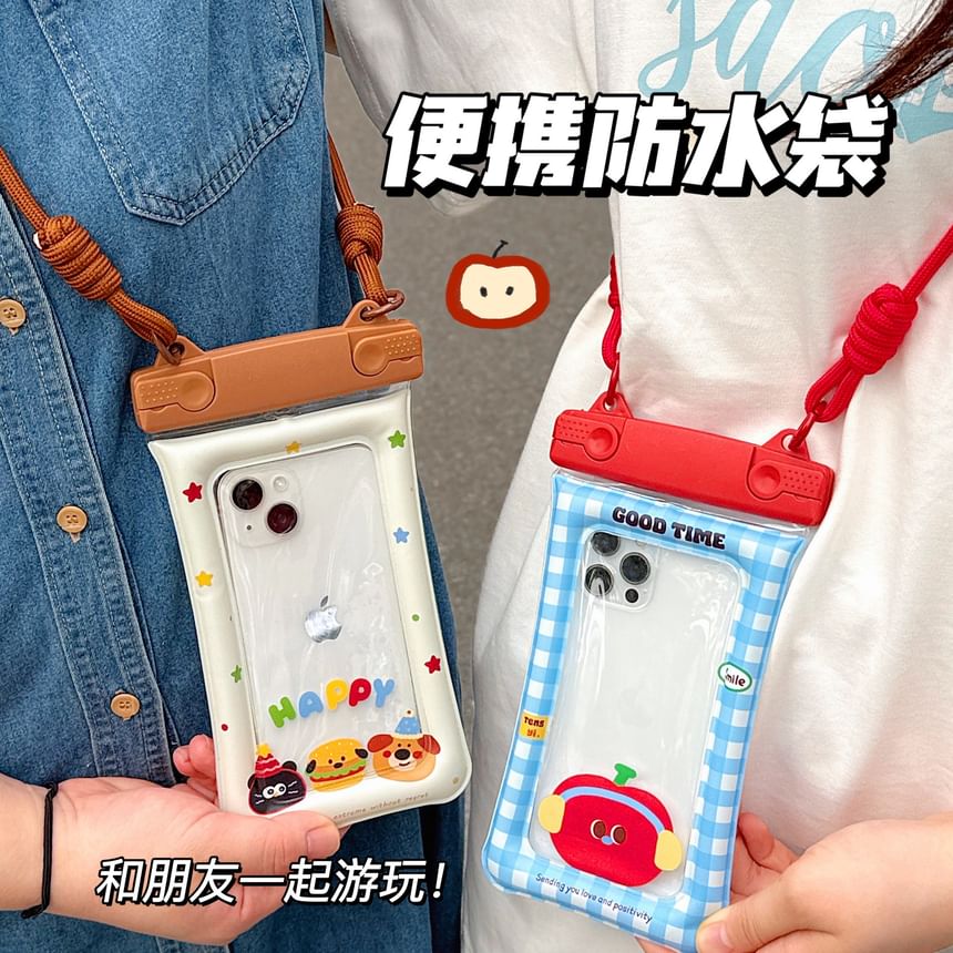 Cartoon Touchscreen Waterproof Crossbody Phone Pouch (Various Designs)