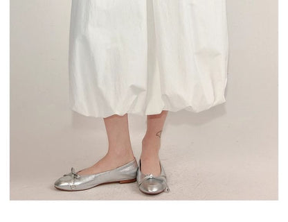 Skirt Waist Midi Elastic Paperbag Plain