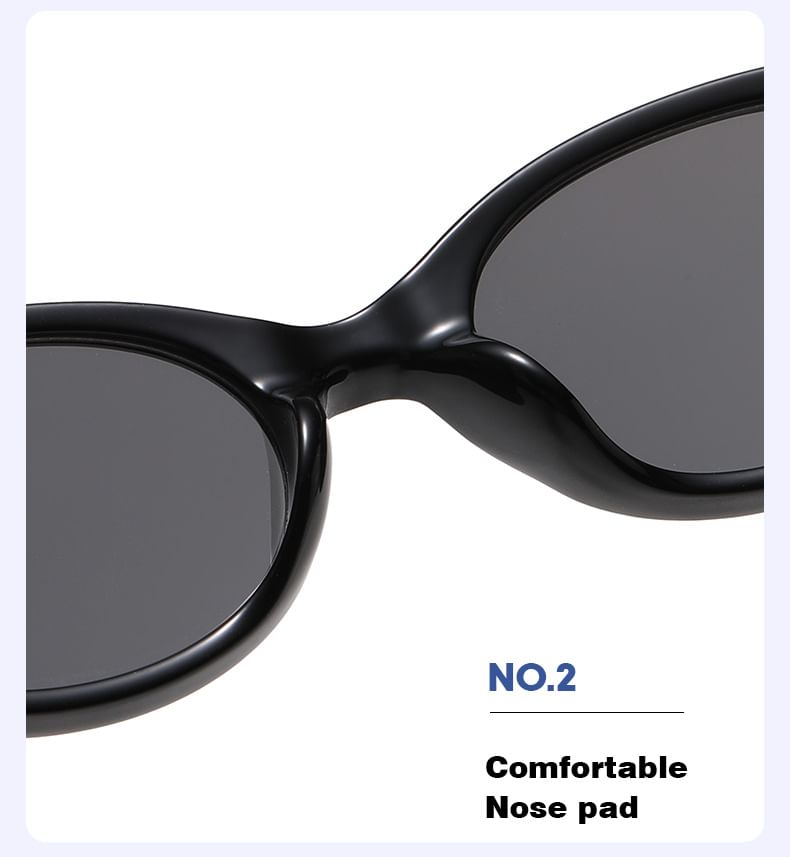 Translucent Oval Sunglasses