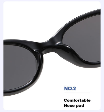 Translucent Oval Sunglasses