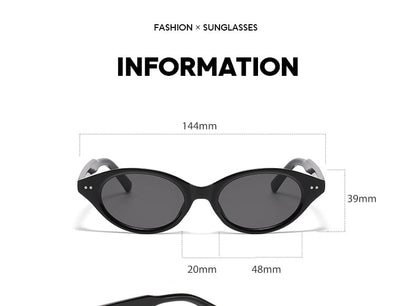 Translucent Oval Sunglasses