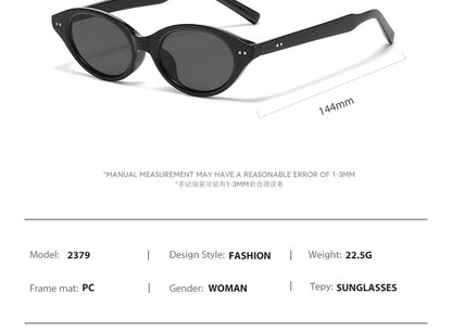 Translucent Oval Sunglasses