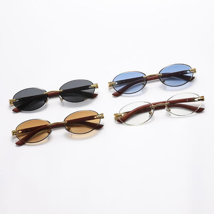 Oval Thin Frame Sunglasses