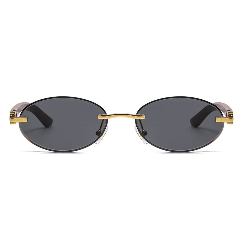 Oval Thin Frame Sunglasses