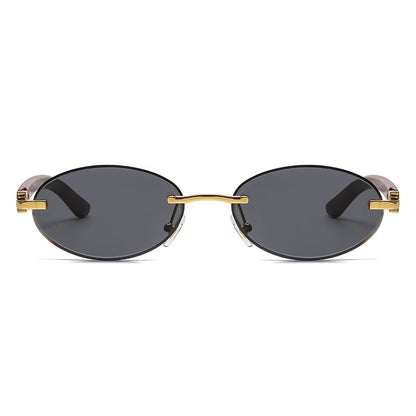 Oval Thin Frame Sunglasses