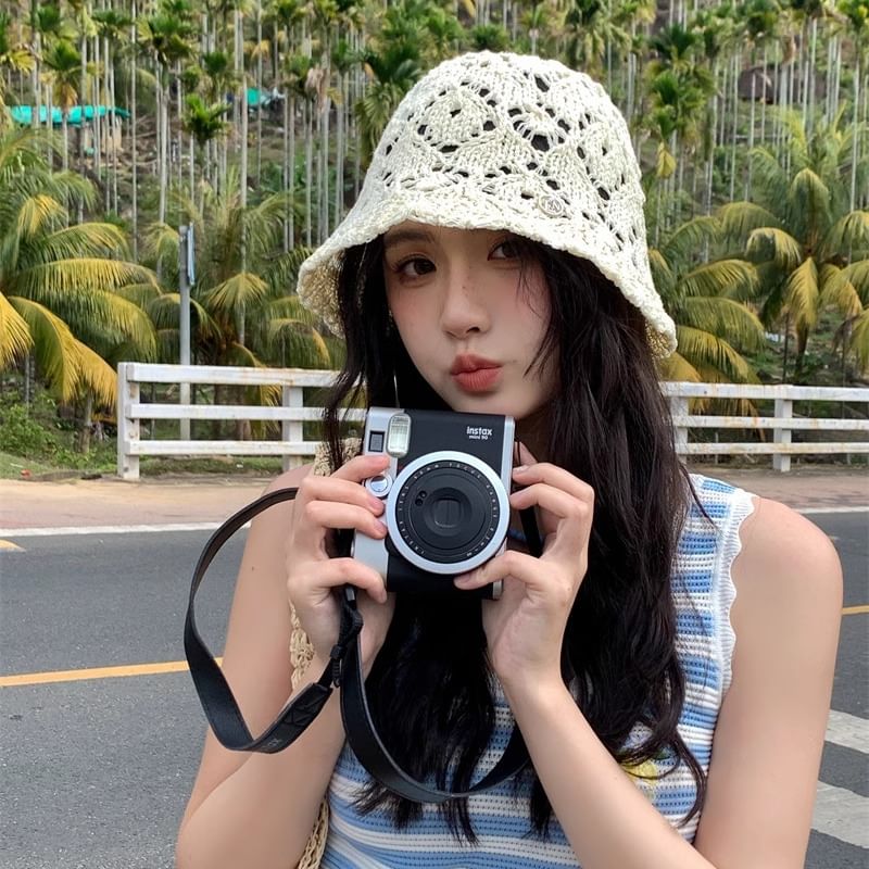 Crochet Straw Hat Bucket