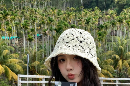 Crochet Straw Hat Bucket