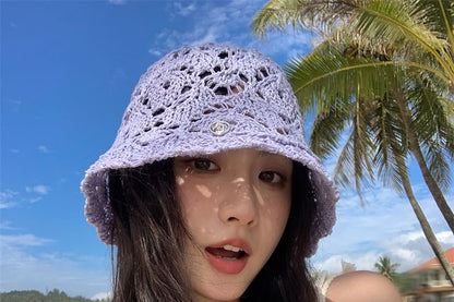 Crochet Straw Hat Bucket