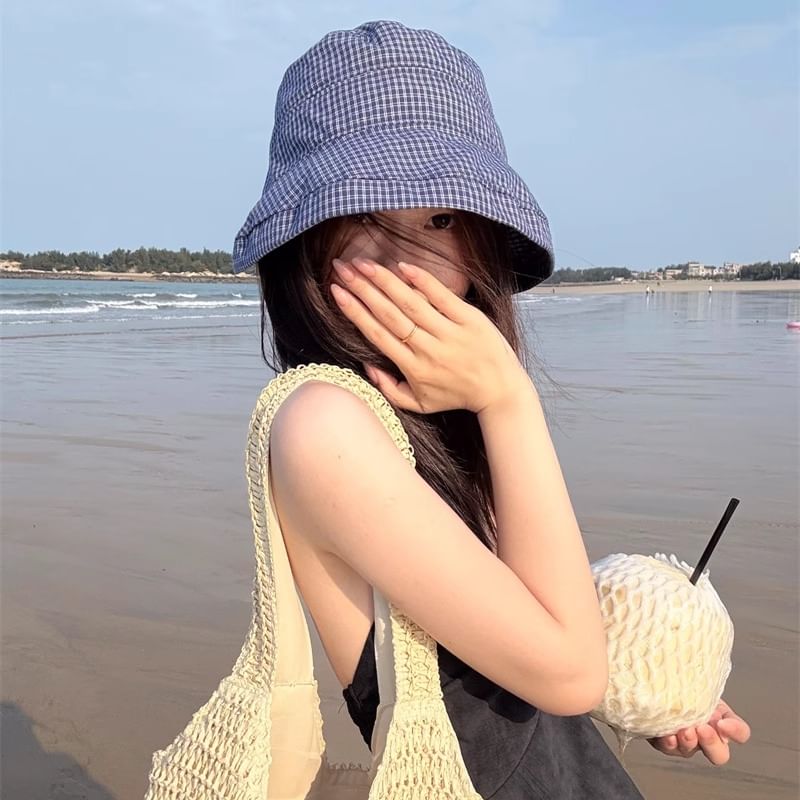 Hat Plaid Bucket