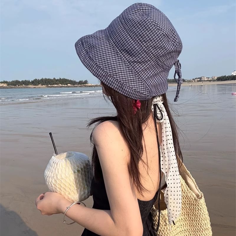 Hat Plaid Bucket