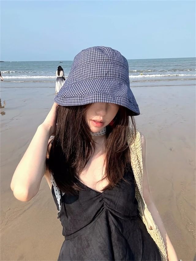 Hat Plaid Bucket