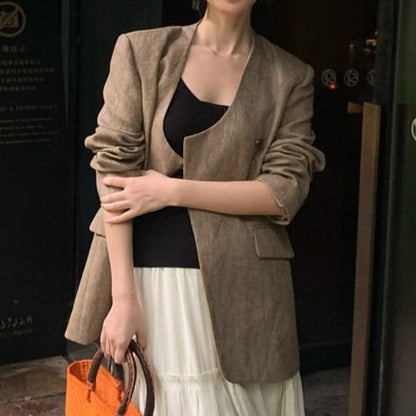 Top Strap Scoop Plain Spaghetti Camisole Neck