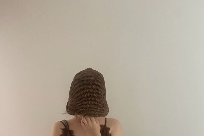 Cami Plain V-Neck Spaghetti Strap Top Lace