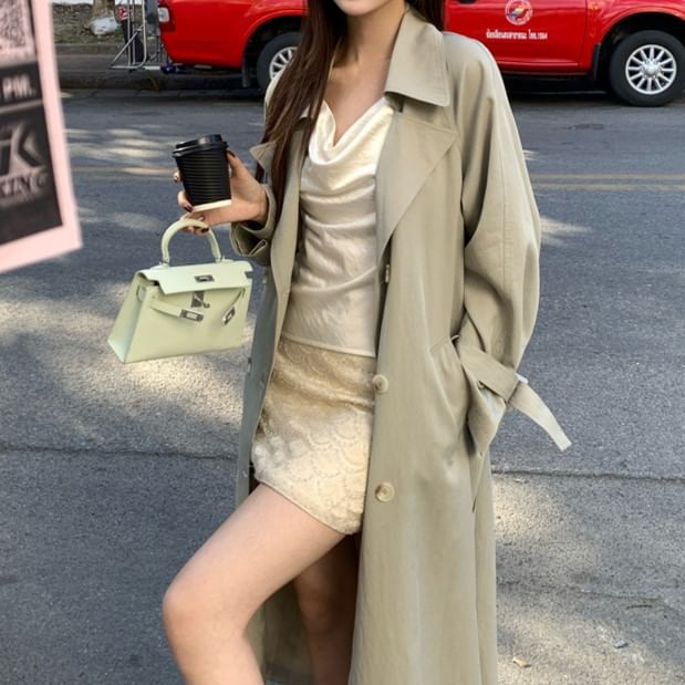 Neck Strap Spaghetti Plain Camisole Cowl Top