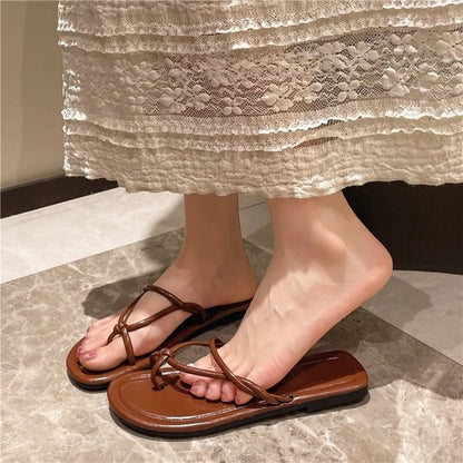 Strappy Knot Flip-Flops