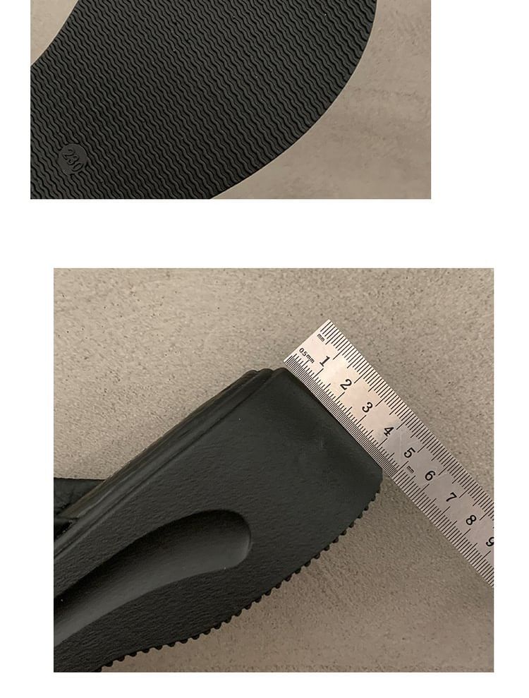 Ruched Platform Flip-Flops