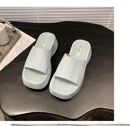 Platform Slide Sandals