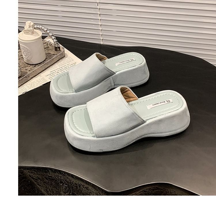 Platform Slide Sandals