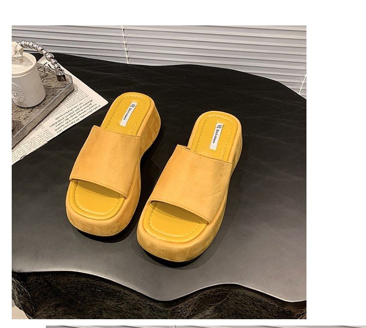 Platform Slide Sandals