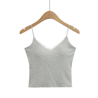 Lace-Trim Padded Camisole Top