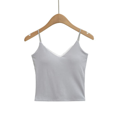 Lace-Trim Padded Camisole Top