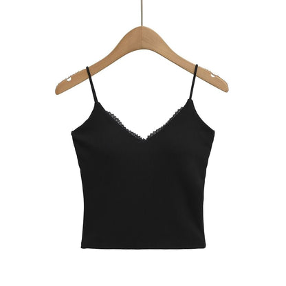 Lace-Trim Padded Camisole Top