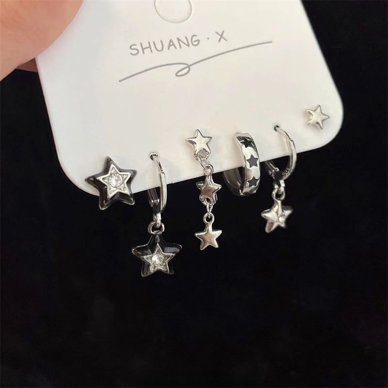 Asymmetrical Star of Earring Pairs: Set 3