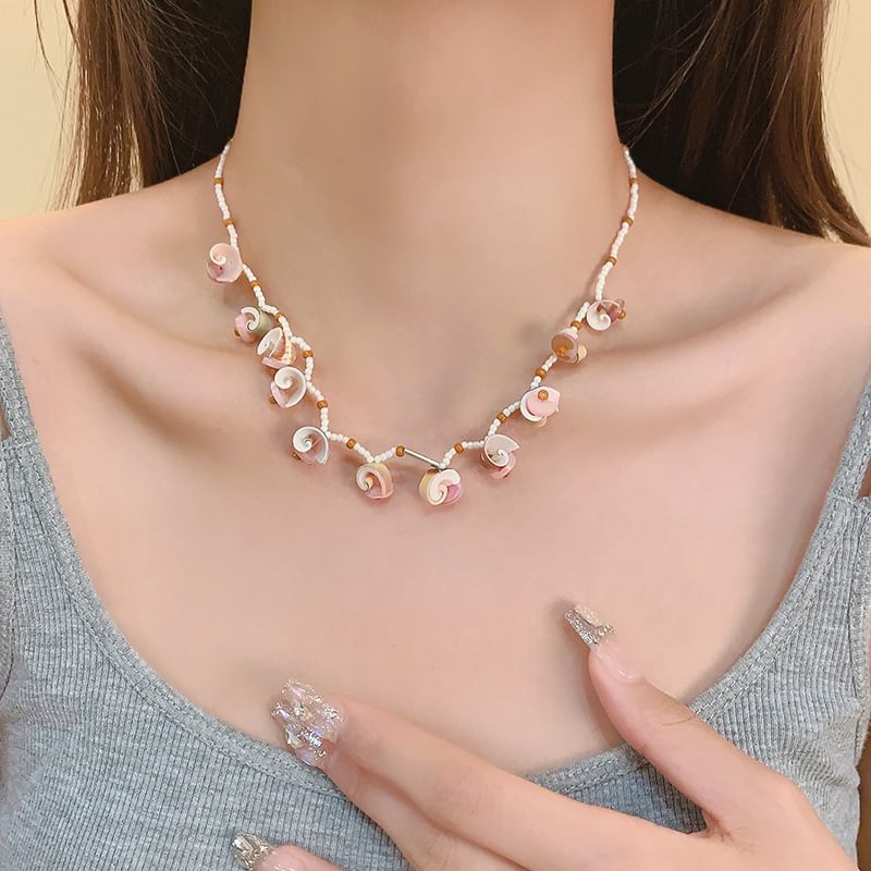 Bead Shell Necklace / Bracelet