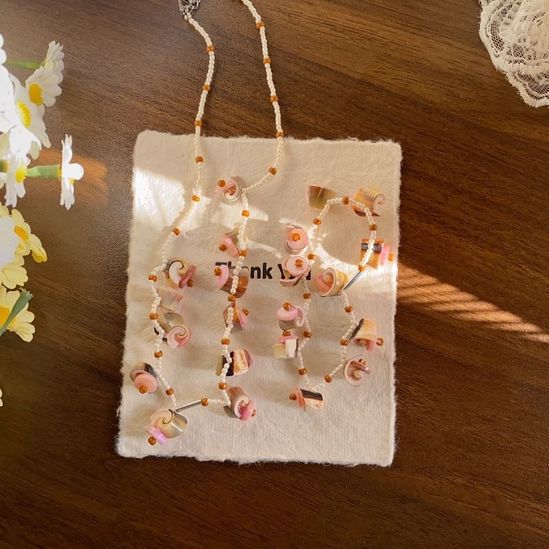 Bead Shell Necklace / Bracelet