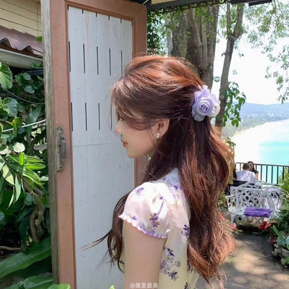 Claw Fabric Flower Hair