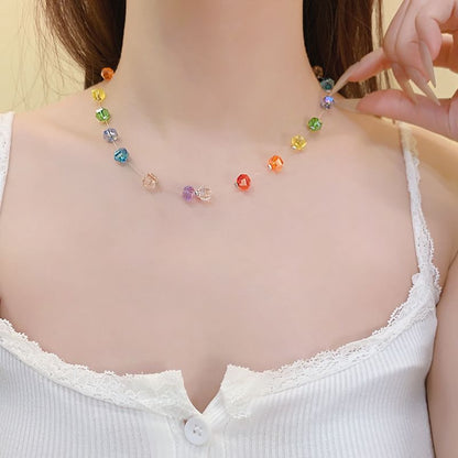 Beaded Rainbow Necklace