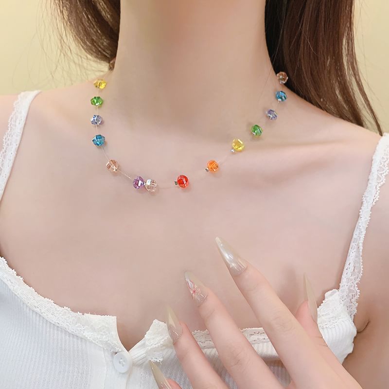 Beaded Rainbow Necklace