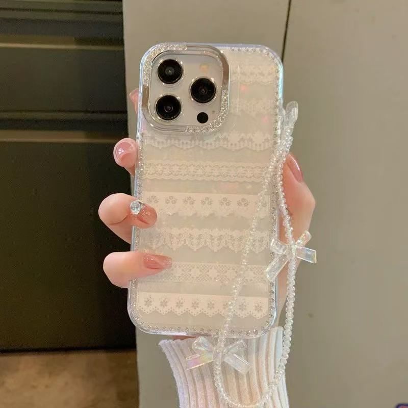 Case Print Phone Decoration Set Adhesive Strap / Ribbon Lace