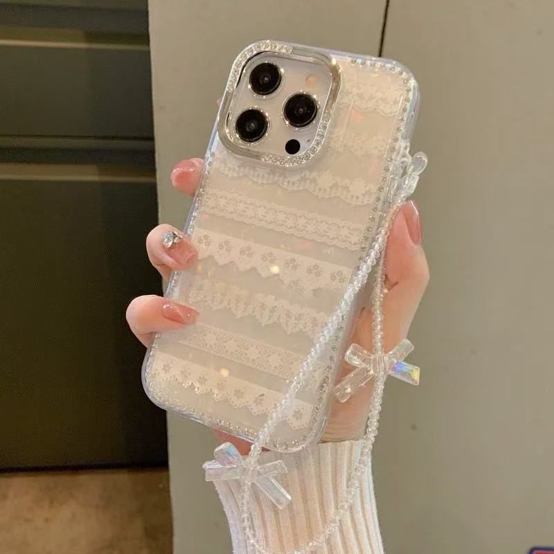 Case Print Phone Decoration Set Adhesive Strap / Ribbon Lace