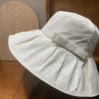 Plain Bow Sun Hat
