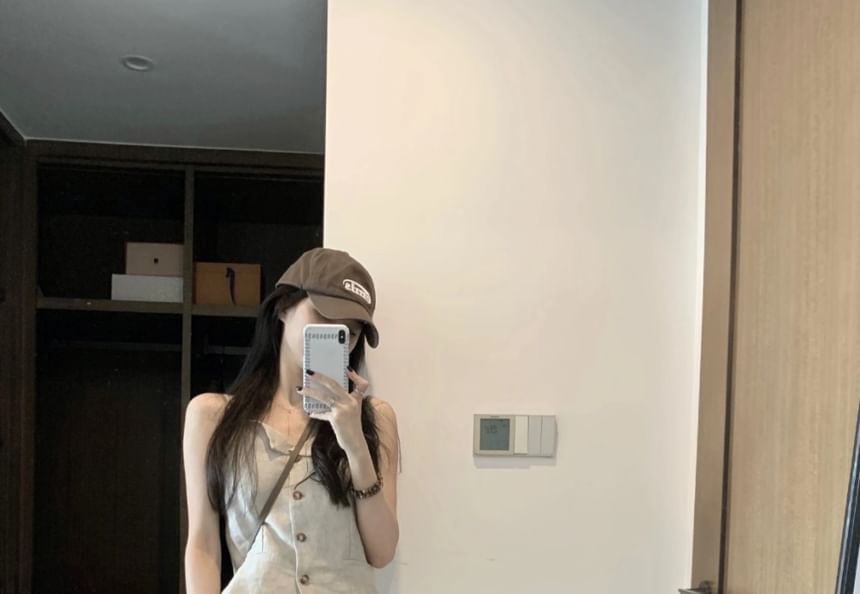 Sleeveless Solid Top with High Waist Maxi Flared Skirt