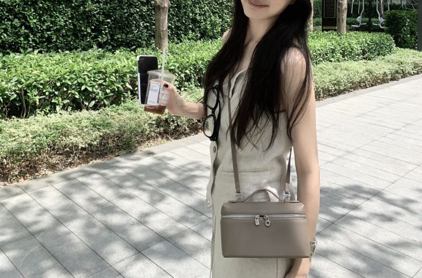 Sleeveless Solid Top with High Waist Maxi Flared Skirt