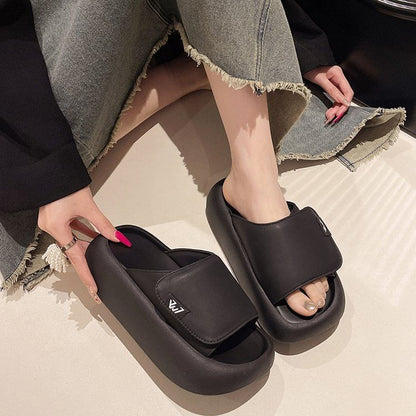 Platform Adhesive Sandals Strap