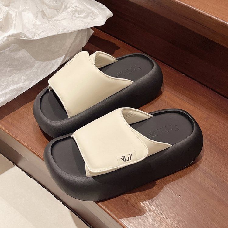 Platform Adhesive Sandals Strap