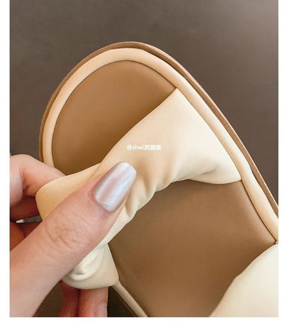 Double-Strap Slide Sandals