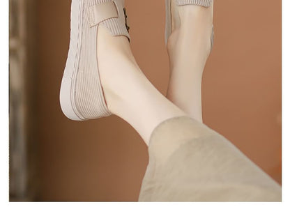 Buckled Platform Slip-Ons