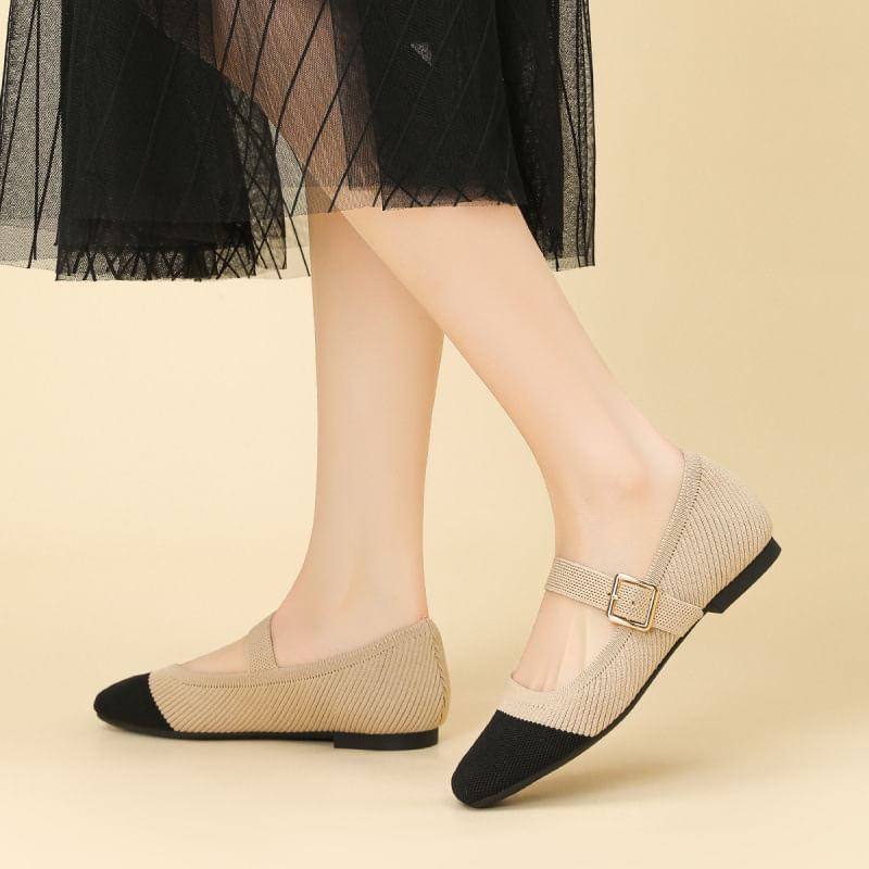 Square Toe Mary Jane Shoes