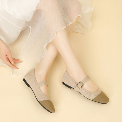Square Toe Mary Jane Shoes